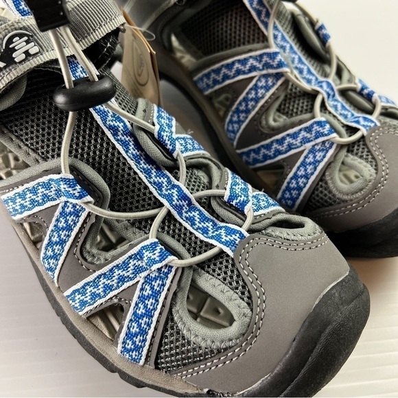 Kamik Sandals womens 10 Islander 2 Blue Grey Hook Loop Shoes Outdoors - Picture 3 of 11